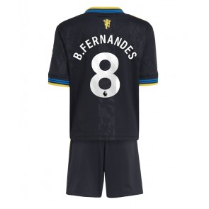 Manchester United Bruno Fernandes #8 Rezervni Dres za Dječji 2025-26 Kratak Rukavima (+ kratke hlače)